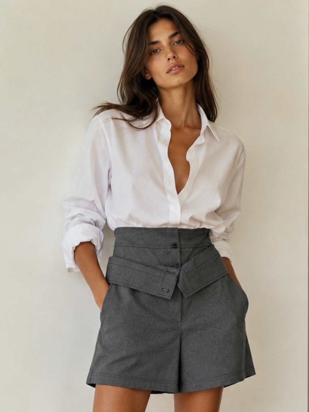 ADEAM x Carolyn Murphy High-Waisted 100% Cotton Shorts – NWOT Size 2 MSRP $595
